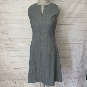 Theory Miyani Reclined Split Front Wool Dress Sz 2